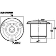 XLR-703JSM beépíthető XLR csatlakozó