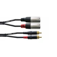 Cordial CFU-6MC szerelt RCA-XLR papa kábel