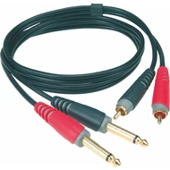 Klotz ATCJ0100 szerelt 2 x RCA - 2 x 6,3-as Jack kábel, 1 méter