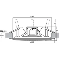 Monacor EDL-612 100V-os álmennyezeti hangszóró