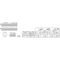 Monacor PA-6480 6 zónás 100V-os keverőerősítő 