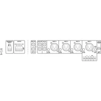 Monacor PA-900 100V-os keverőerősítő 