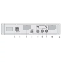 Monacor PA-1200EX kettős modulbővítő 
