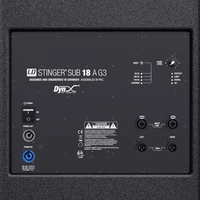 LD Systems Stinger SUB G3 - aktív 18"-os basszus reflex PA mélynyomó komplett  LS-LDESUB18AG3