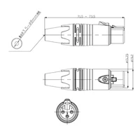 Seetronic SCSF3 3 pólusú XLR lengő mama