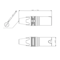 Seetronic SC3MXX-B 3 pólusú XLR lengő papa