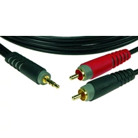 Klotz AY70100 szerelt 3,5-ös sztereo Jack - 2 x RCA kábel, 1 méter