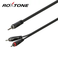 Roxtone RAYC150L3 - 3,5-ös st. Jack - 2xRCA kábel, 3m