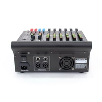 Thunder WK-6P 2x400W, 6 csatornás keverőerősítő + Bluetooth + Effekt