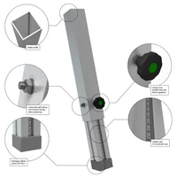 Power Dynamics 750TL 40-60 teleszkópos színpadláb, 40-60cm, 4 db-os szett