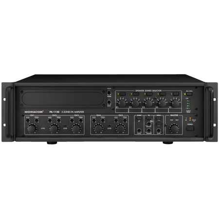 Monacor PA-1120 5 zónás 100V-os keverőerősítő 