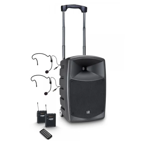 LD Systems Road Buddy LDRBUD10BPH2B5 10"-os akkus hangfal kettő fejmikrofonnal