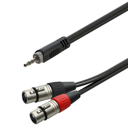 Soundsation JSM2XF1 3,5-ös sztereo Jack - 2 x XLR mama