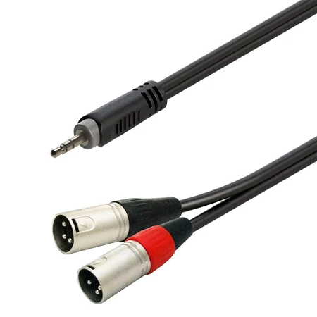 Soundsation JSM2XM1 3,5-ös sztereo Jack - 2 x XLR papa