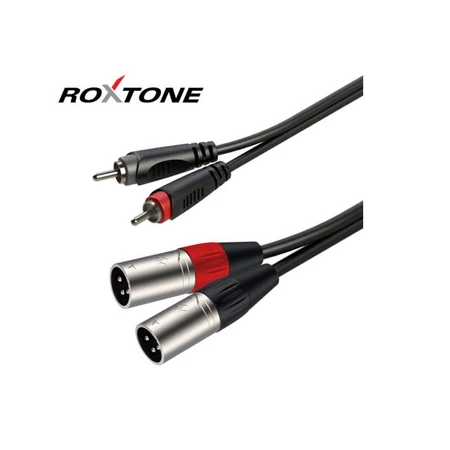 Roxtone RACC190L1 RCA-XLR papa szerelt kábel 1m