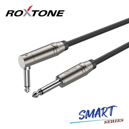 Roxtone SGJJ110L3 6,3-as Jack - 6,3-as Jack kábel, aszimmetrikus, 3m