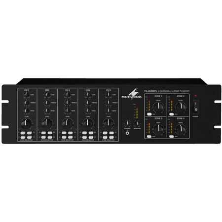 Monacor PA-4040MPX audio Matrix, 4 zónás keverő