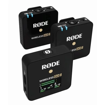  Rode Wireless GO II kompakt kétcsatornás digitális vezeték nélküli mikrofon rendszer