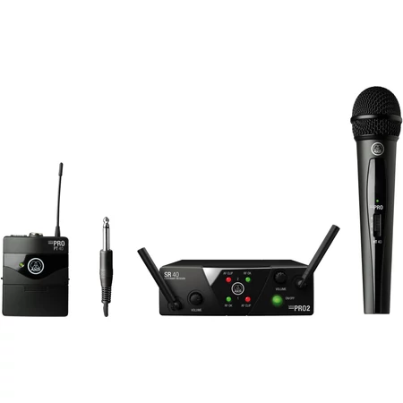 AKG WMS40Mini2 MIX vezeték nélküli kézi-zsebadós mikrofon szett