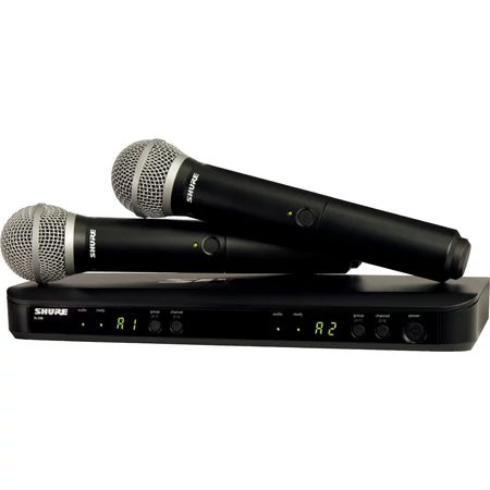 Shure BLX288E/PG58 vezeték nélküli kézi dupla mikrofon szett