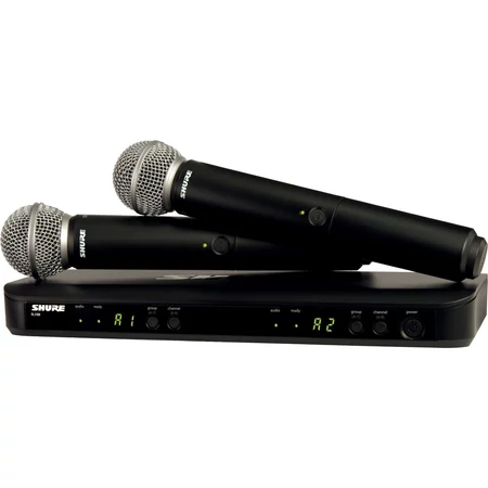 Shure BLX288E/SM58 vezeték nélküli kézi dupla mikrofon szett