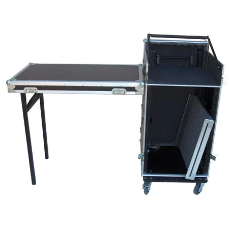 Robust CR sorozatú DJ rack, RO-CR12UDJR, munkaasztallal 