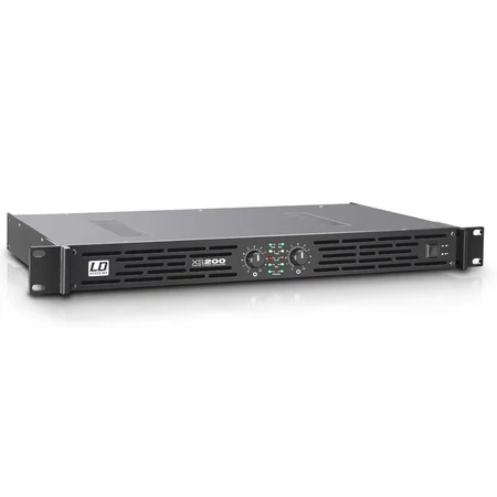 LD Systems XS 200 végerősítő, 2 x 100 W/4 Ohm, D osztályú
