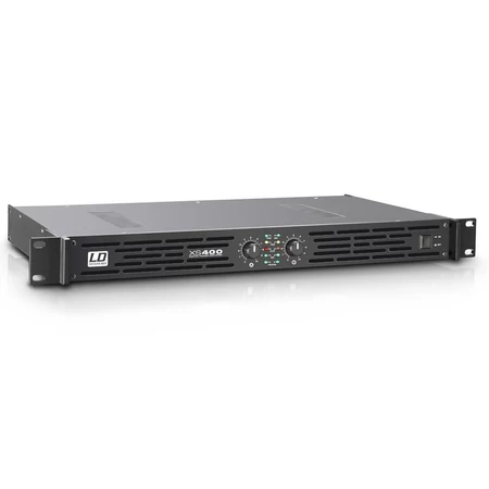 LD Systems XS 400 végerősítő, 2 x 200 W/4 Ohm, D osztályú